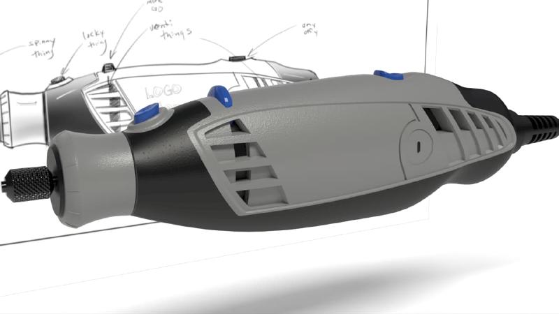 Industrial design product modelled in Rhino
