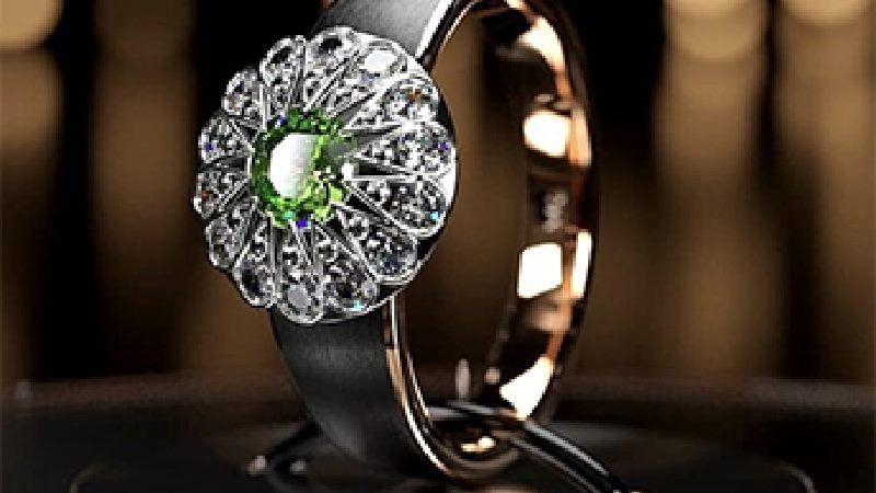 Jewelry design modelled in Rhino